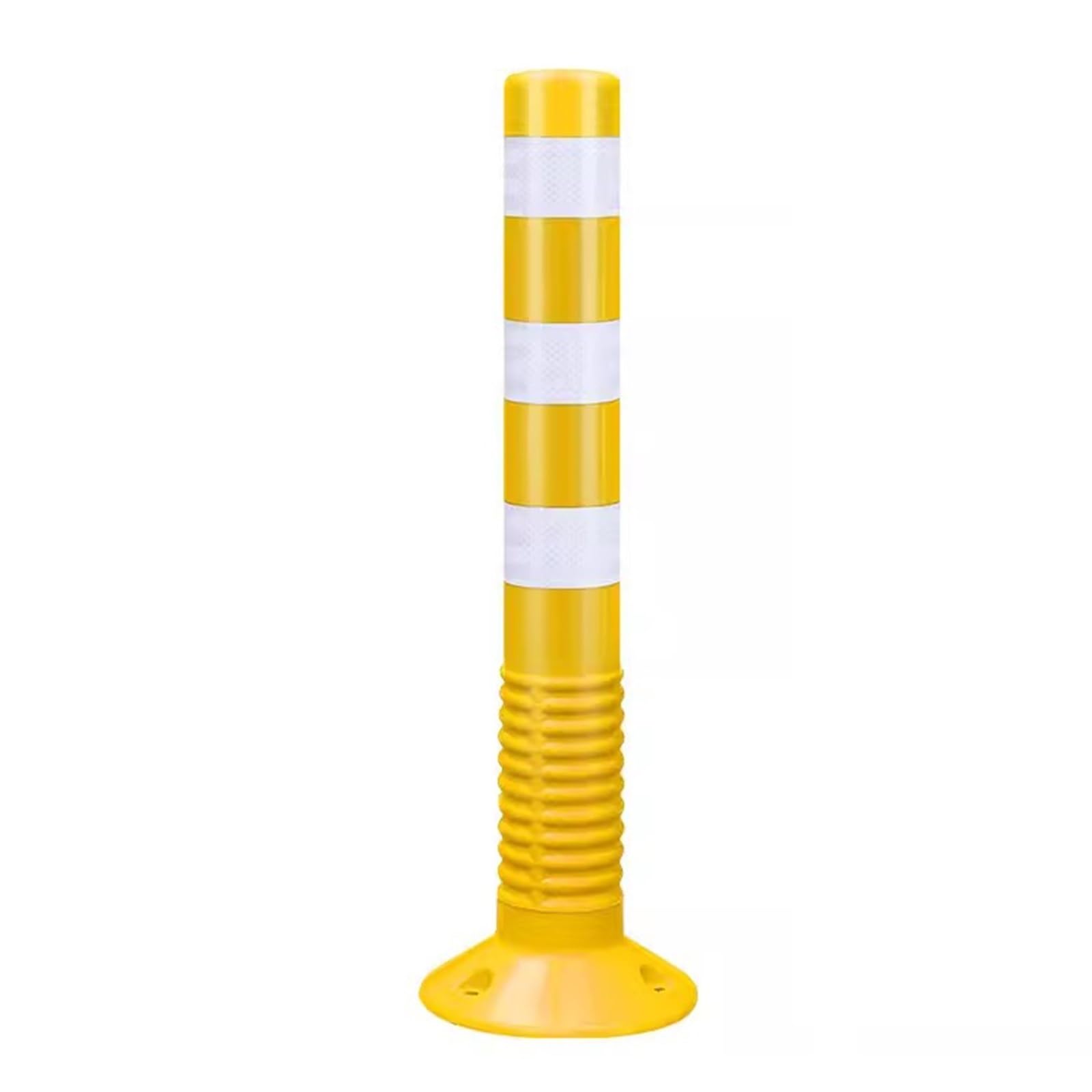 IUokLU Driveway Barrier Traffic Barricade - 18" & 30" Flexible PU Plastic Cones（Yellow-1 Pack/30in）