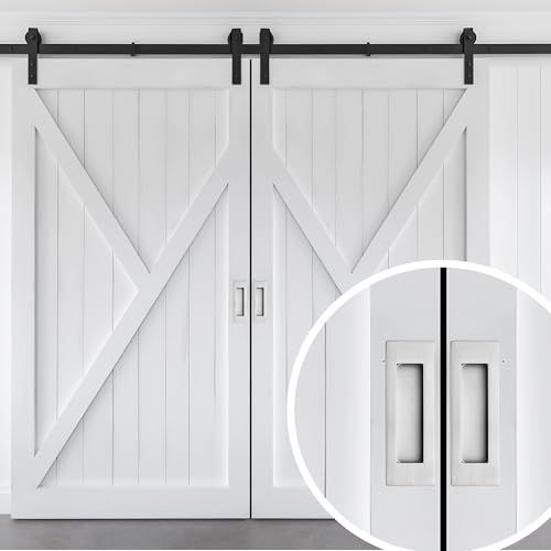 JOY DECOR 8 Pack Pocket Door Handles, 4.72" Rectangular Recessed Pulls for Sliding Closet and Barn Doors, Brushed Nickel Flush Finger Pulls by JOY DECOR - Image 7