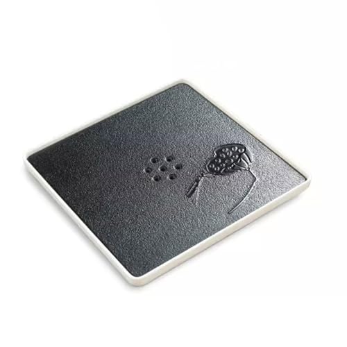 Tea Set Simple Square Water Storage Small Tea Tray Home Dry Tea Tray Office Tea Set Accessories Chinese Tea Set (A)