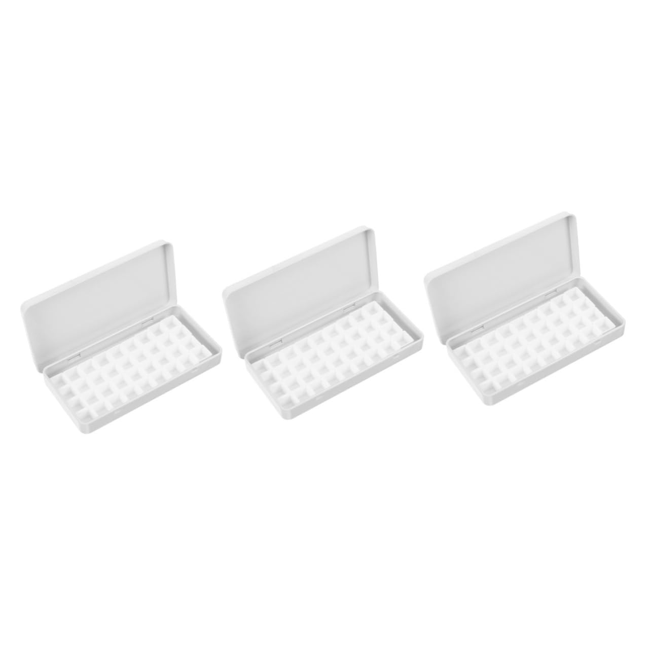 VILLCASE Lot De 3 Boîtes De Mélange De Peinture Artistique en Fer Et Plastique Portables pour Aquarelle Et Pigments pour Débutants