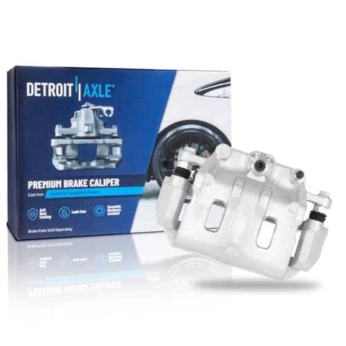 Image of Detroit Axle - Front Right Brake Caliper for Chevrolet Captiva Sport | Equinox GMC Terrain Pontiac Torrent Suzuki XL-7 Saturn Vue, Passenger Side Disc Brake Caliper with Bracket Replacement