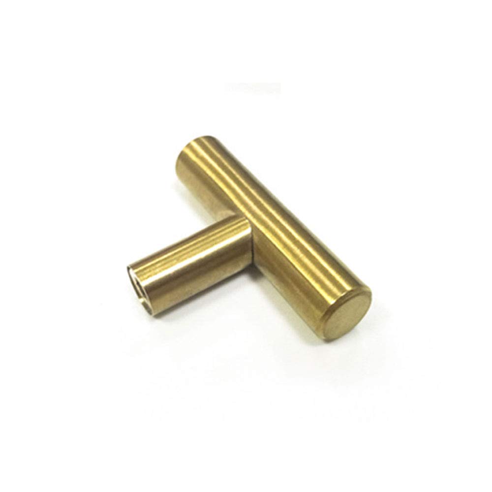 TopHomer Drawer Knobs Stainless Steel Cupboard Handle Gold T Bar Handle Drawer Pull Knobs for Kitchen Wardrobe Cabinet Dresser Drawers Door (10 * 50mm)