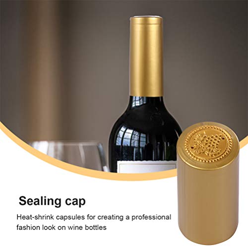 STOBOK 150Pcs Cápsulas Retráteis Cápsulas Termorretráteis Envoltório Retrátil de Vinho Cápsulas de G