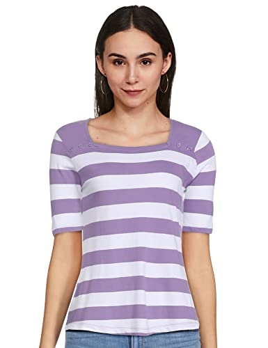 Image of Max Women's Striped Square Neck T-Shirt
