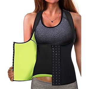 Best Neoprene Waist Trainer Corset Sweat Vest Weight Loss Body Shaper Workout Tank Tops Women