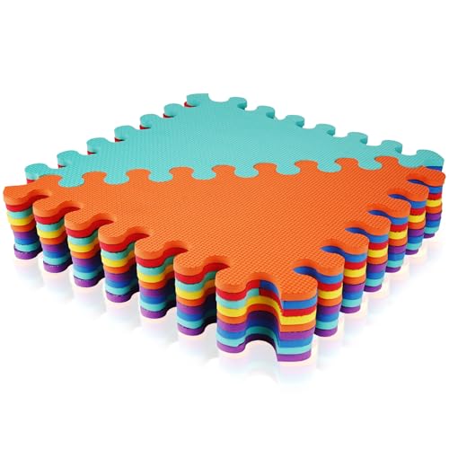 Alfombrillas para puzzles | Alfombra Puzzle Ni�os 18 Piezas Puzzle Suelo Bebe 40 40 1.0cm Alfombra Juego Puzzle Infantil Goma Eva Suelo Acolchado Bebe