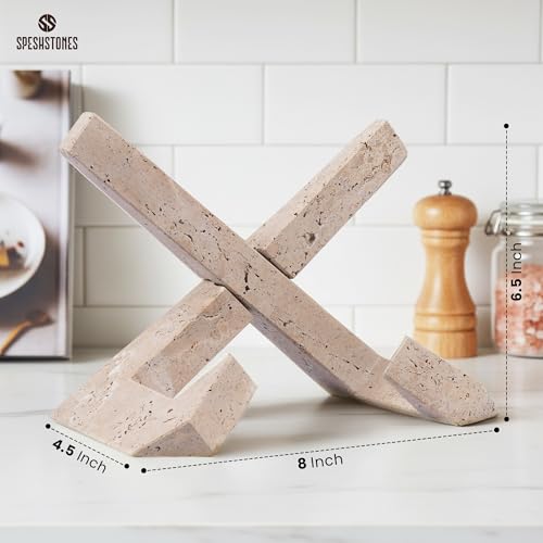 Soporte de libro de recetas de travertino: lectura estable y cómoda 7