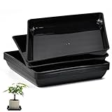 Huucozn 8 Stück Untersetzer Blumentopf Eckig Pflanztopf Pflanzen Untersetzer25x25 cm Pflanzkübel Rechteckig Quadratische Blumenuntersetzer Blumentopfuntersetzer Untersetzer für blumentöpfe Pflanzen