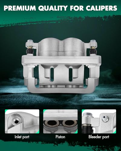 Image of SCITOO Front Rear(Left+Right) Brake Calipers With Bracket 18-B5022 18-B5023 18B4921 18B4920 Compatible For Ford For F-250 Super Duty 2005-2007 For Ford For F-350 Super Duty 2005-2007