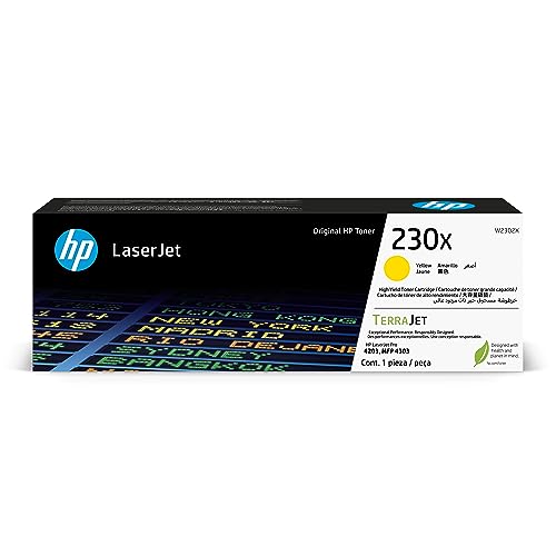 Toner jaune HP 230X pour éviter les couleurs ternes sur vos tirages LaserJet