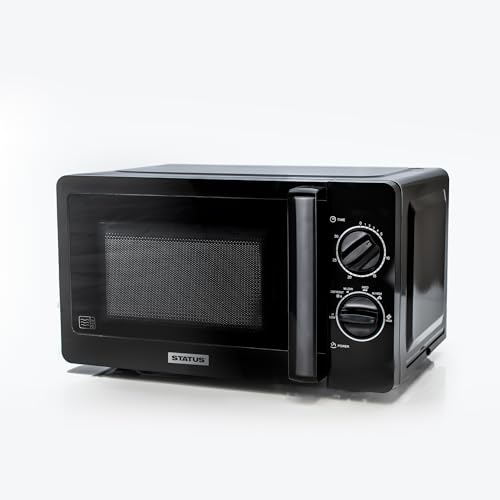 STATUS Oakland - Horno de microondas negro: 700 W con 20 litros de capacidad, 5 ajustes de potencia / OAKLAND1PKB