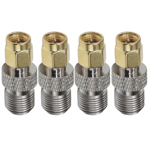 Adaptador Conector SMA Macho a F Hembra, 4 unidades miniatura 3