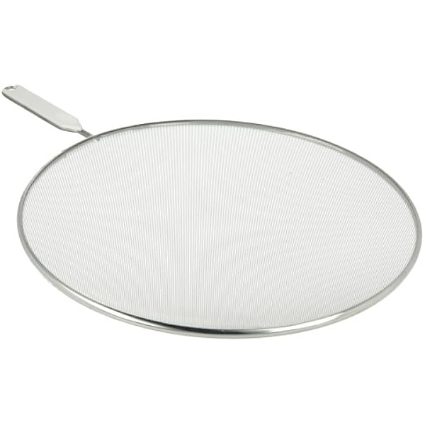 Metaltex Aluminiowa siatka rozpryskowa osłona przed rozpryskami, srebrny, 33 cm