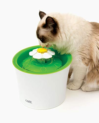 Catit Flower Fountain 3L with Triple-Action Filter — 100oz Cat Water Fountain — view 2