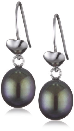 Preisvergleich Produktbild Sakura Pearl Damen-Hängeohrringe 925 Sterling Silber AM123