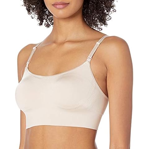 Warner's womens Easy Does It Dig-free Comfort Band With Seamless Stretch Wireless Lightly Lined Convertible Comfort Bra, Butterscotch, Medium US Cover