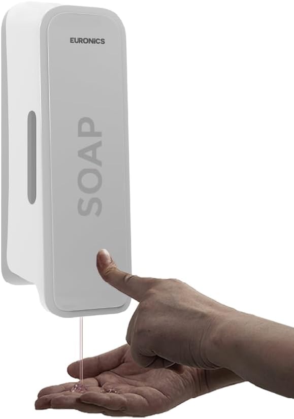 - EA51 300ml Manual Soap Dispenser Wall Mounted | ABS Plastic Refillable Gel & Liquid Soap Dispenser | Compact Hygienic Handwash Dispenser for Bathroom, Kitchen, Office & Hotel | White
