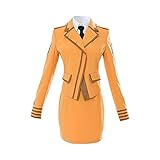 Light Novel Full Metal Panic! Cosplay Costume Teresa Testarossa Business Uniform Suit Tuatha de Danaan Whispered Outfits (Medium, Yellow)