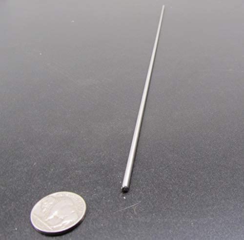 316 Stainless Steel Hardened Shaft 2mm Diameter x 400mm Long 1 pc