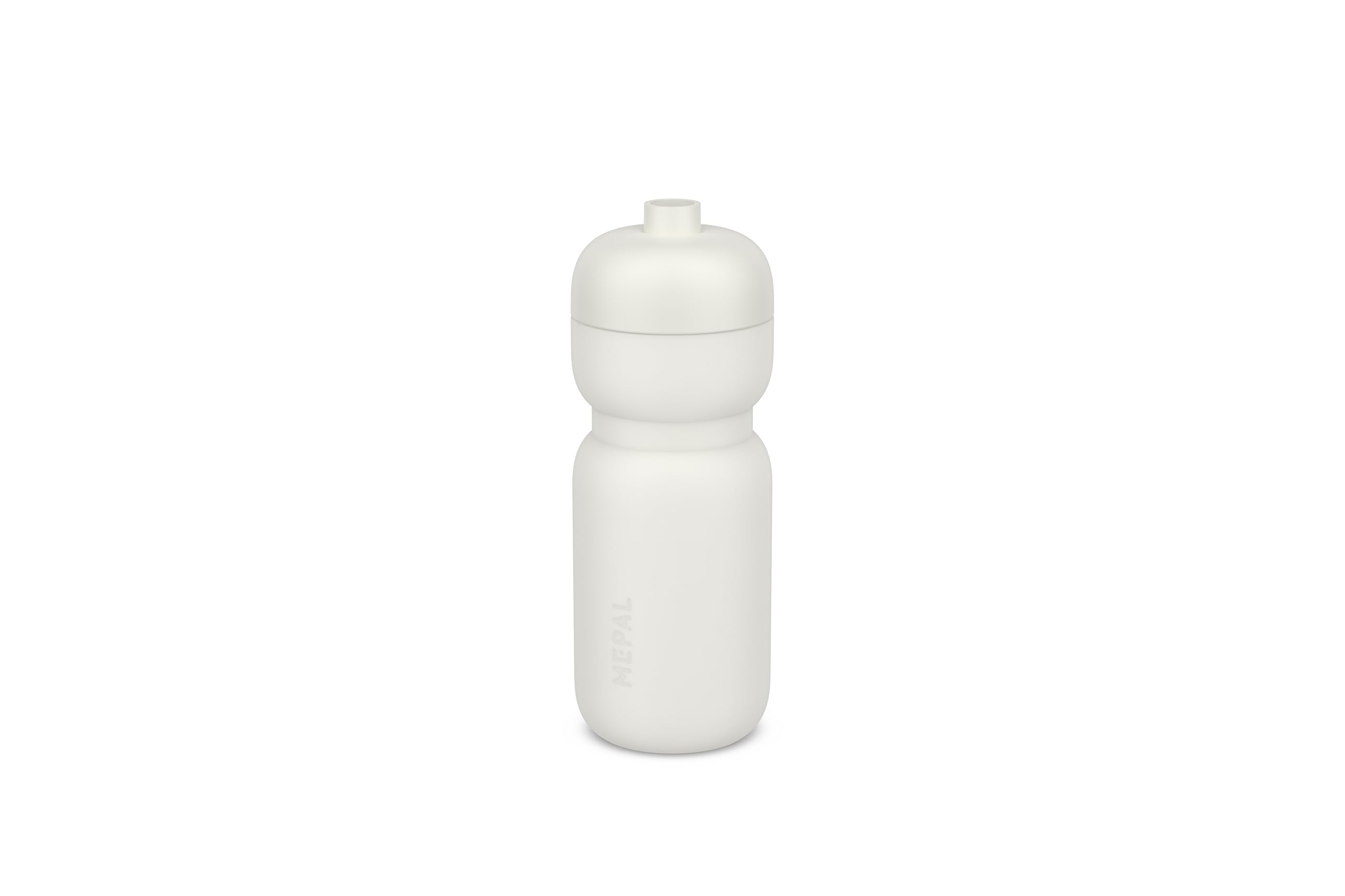 Mepal - Squeeze Bottle Sport - Leakproof Valve - Squeeze and Drink - Durable, soft Material - Water Bottle - 600 ml - Ceramic white
