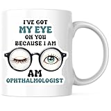 Bliss Monkey Co. Ophthalmologist Mug - I've Got My Eye On You - Doctor Coffee 11 Ounce Ceramic - Design Printed Both Sides - Premium Quality - BMCM8089