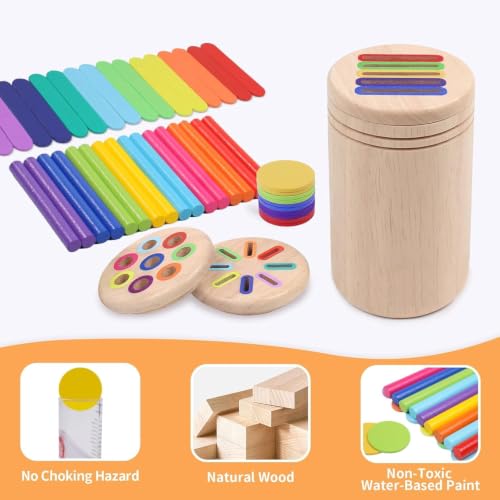 Image of Hop N Play Montessori Toys for 2 3 4 Years Old, 3 in 1 Educational Sensory Color Sorting Toys for Toddlers 1-3 Fine Motor Skills Preschool Learning Activities, 2 3 4 Year Old Girls Boys Birthday Gifts