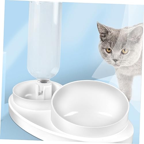 minkissy Hundefutter und Wassernapf Haustiernapf katzenfutter wassernapf Wasserkühler Pets Haustiere Pet Slow Feeder Napf Futternapf für Hunde Fressnapf Katzennapf Weiß