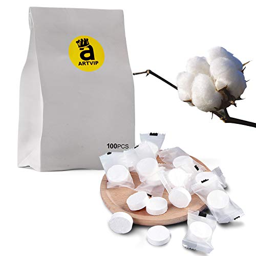 Compressed Disposable Towel 100 Tablets, Travel Camping Coin Tissues of Soft Portable Cotton Magic Mini Face Hand Napkin Baby Wipes, Toilet Paper Tablets for Hiking Sport Beauty Salon Home Wet Wipes