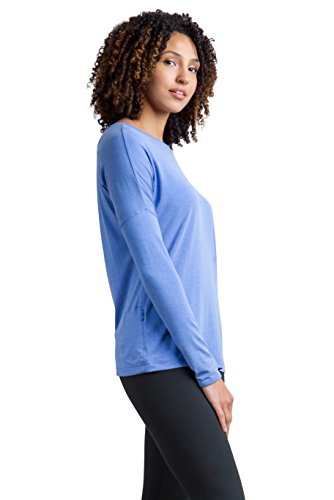 Exofficio Women's Galiano V Neck, Capri Blue Heather, Small #TOP2