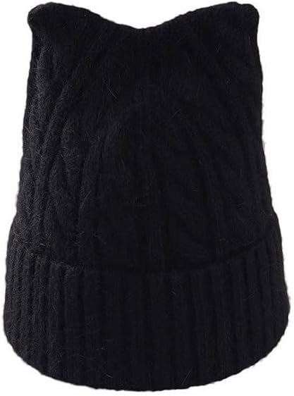 Women's Casual Woolen Knitted Cap Thickened Warm Outdoor Caps