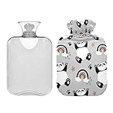 Hält stundenlang warm: Der abnehmbare weiche Bezug hilft, heißes Wasser zu isolieren und die Wirksamkeit von ca. 6 Stunden zu erhalten. Der Bezug für Wärmflaschen ist maschinenwaschbar