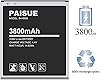 Batteria per Samsung Galaxy S4, 3800 mAh Nuova batteria sostitutiva migliorata agli ioni di litio per Samsung Galaxy S4 EB-B600BE, I337, I545, L720, M919, I9506, I9500, I9505, R970 (non per S4 Mini) #3