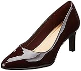Sohle: Gummi Clarks Damen Pumps, Braun (Burgundy Patent Burgundy Patent), 37 EU