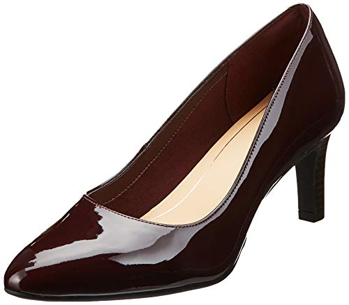 Clarks Calla Rose, Zapatos de Tacón Mujer, Marrón (Burgundy Patent Burgundy Patent),...