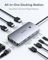 MOKiN Docking Station USB C, 9 in 1 Triple Display Dock für 2 Monitore – Ansicht 2