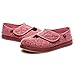 GAOXIN Chaussures de Marche pour Femmes Pantoufles à Enfiler diabétiques Printemps Automne Velcro Taille réglable Chaussures Larges Baskets pour Chaussures âgées diabétiques