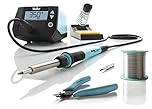Weller WE 1010 Education Kit (T0053298390) 70W/230V WE Digital Soldering Station Kit with 2 Tips, Shear Cutter and Solder Wire, Temperature Range 100°C – 450°C