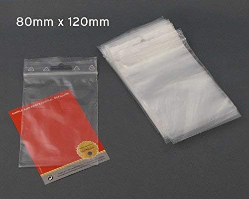 100 x Octopus piece pressure lock bags 80 mm x 120 mm, ZIP bags with pressure lock, watertight, packaging bag