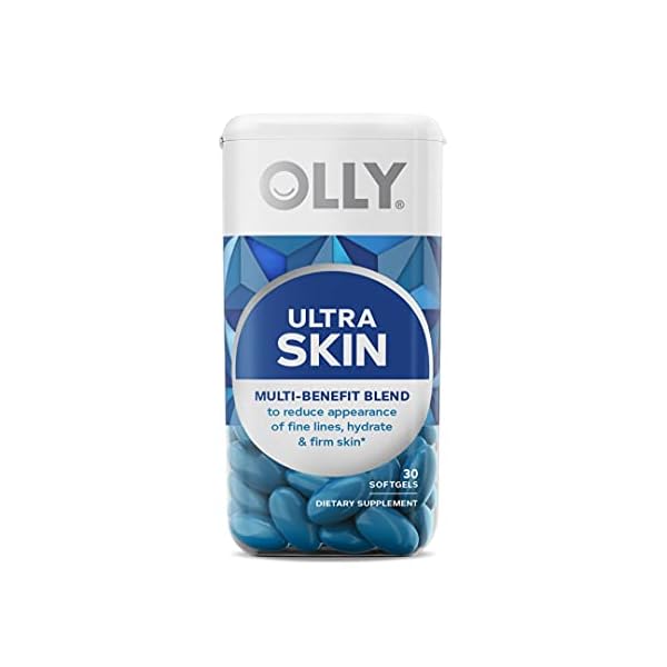 OLLY-Ultra-Strength-Skin-Softgels-Hydrate-and-Firm-Skin-Hyaluronic-Acid-Zeaxanthin-Lutein-Vitamin-C-Skin-Supplement-30-Day-Supply-30-Count-Packaging-May-Vary OLLY Ultra Strength Skin Softgels, Hydrate and Firm Skin, Hyaluronic Acid, Zeaxanthin, Lutein, Vitamin C, Skin Supplement, 30 Day Supply - 30 Count (Packaging May Vary)