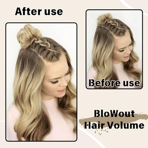 2 Stück Haargummi mit Haaren, Scrunchies für Frauen, Elastisches Haarteil mit Gummiband, Bleichblond Haarteil Dutt, Donut Zubehör Scrunchies, Ynthetisches Gefälschtes Haar Brötchen