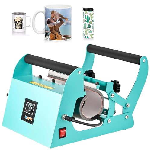 Máquina de prensa térmica para tazas 40Oz 110V verde miniatura 1