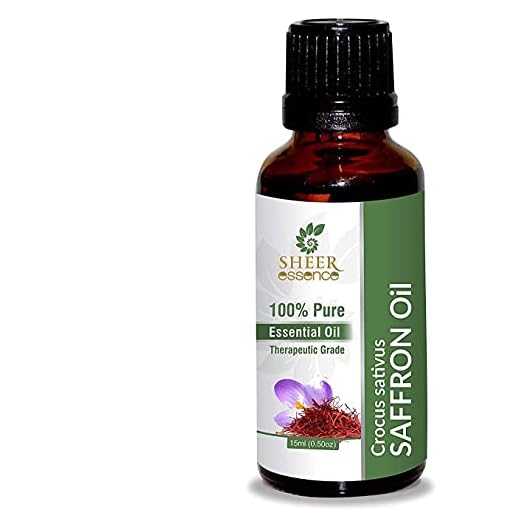 Saffron Oil (Crocus sativus) Essential Oil 100% Pure Natural Undiluted Uncut Therapeutic Grade Oil 0.16 Fl.Oz