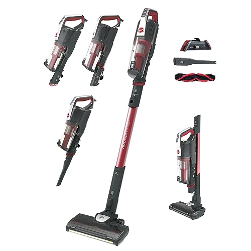 Miniatura 8 de Hoover HF500 Plus Home HF522STH Aspiradora Escoba sin Cable, Accesorio 2 en 1, 45 min, Carga ultrarápida 2.5h, 15500 Pa, Dual led localizador de Polvo, Color Rojo