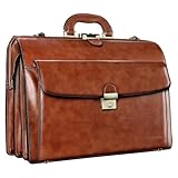 [バンニュス] ビジネスバッグ メンズ 本革 ダレスバッグ かばん男性用 a4 ブリーフケース アタッシュケース 革 ロック 15.6インチPC収納 大容量 自立 弁護士 カバン