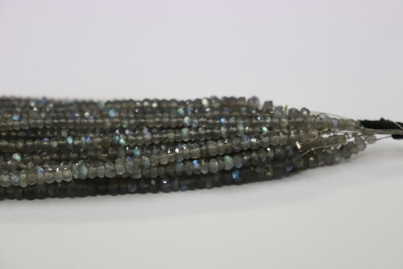 Labradorite naturelle perles à facettes de 4mm pour créer vos bracelets tendance
