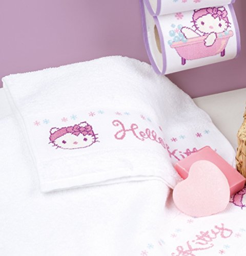 Serviette Hello Kitty dans la salle de bain pour le bain des enfants - 2