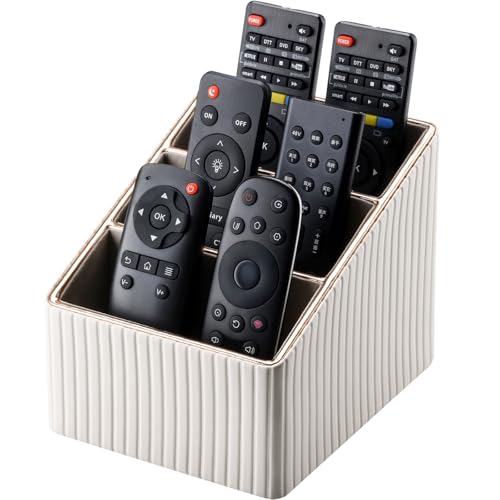 Boîte de rangement pour maison en cuir PU avec guide TV et courrier