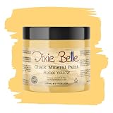 Dixie Belle Paint Company Chalk Finish Furniture Paint | Rebel Yell-ow (16oz) | Matte Vintage Yellow