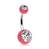 1/10 rc trailer plans 2 Ultra Glitter Gem Balls Shaft Navel Ring