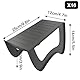 HENGMEI 10 Stück Schuhschlitze Organizer Rutschfest Schuhhalter Doppelschicht Schuhstapler Schuhaufbewahrung Schuhregal Schuhe Schrank Schuhorganizer Schuh für Wohnzimmer Eingangsbereich Flur(Grau)